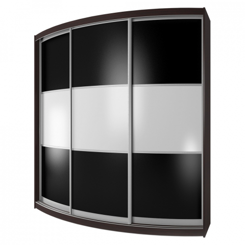 Радиусный шкаф-купе "Мебелайн-6"