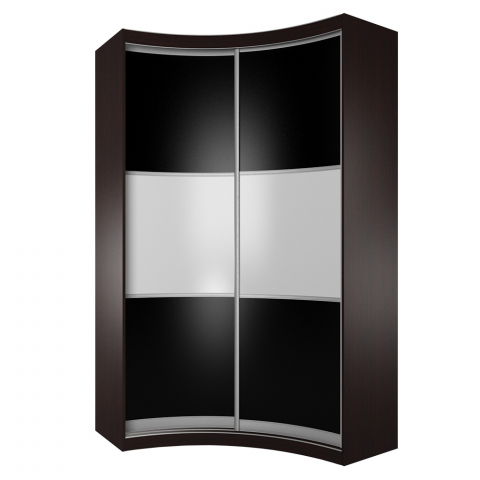 Радиусный шкаф-купе "Мебелайн-9"