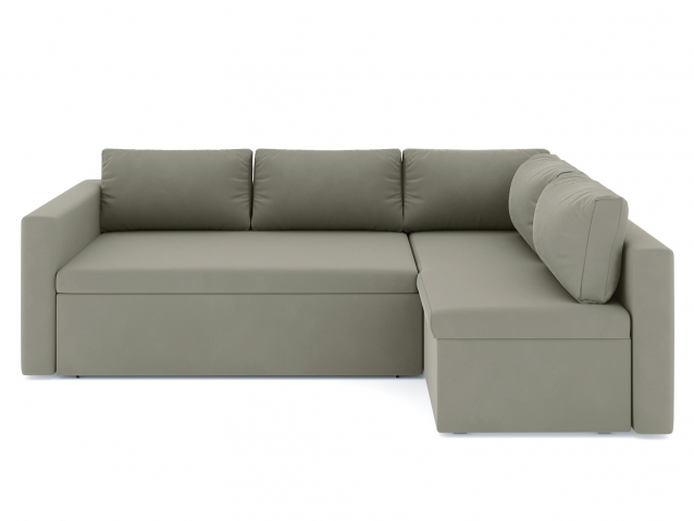 Угловой диван-кровать "Мансберг", велюр Зара Лайт 04