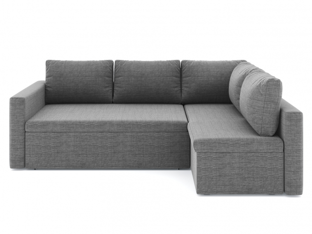 Угловой диван-кровать "Мансберг", рогожка Дрим Грей