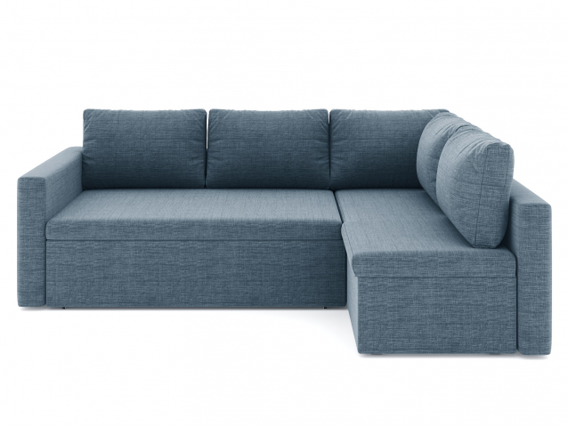 Угловой диван-кровать "Мансберг", рогожка Блю