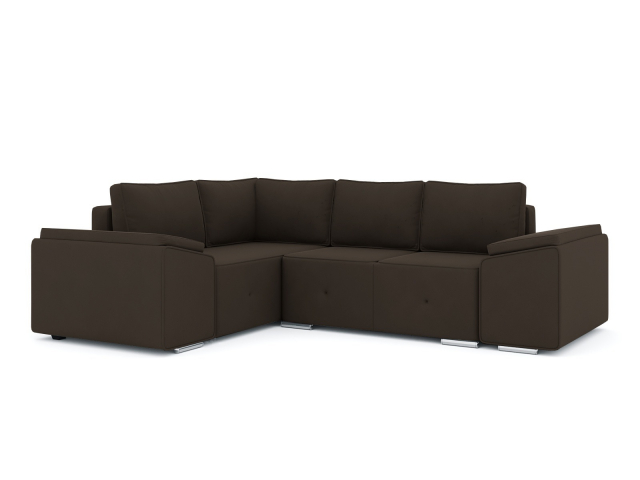 Диван-кровать угловой "Хавьер-1" велюр Зара Браун 20