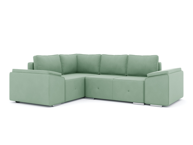 Диван-кровать угловой "Хавьер-1" велюр Зара Минт 14