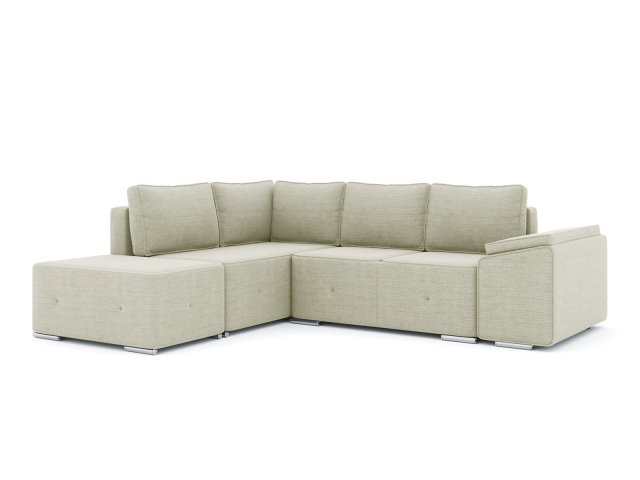 Диван-кровать угловой "Хавьер" рогожка Дрим Беж