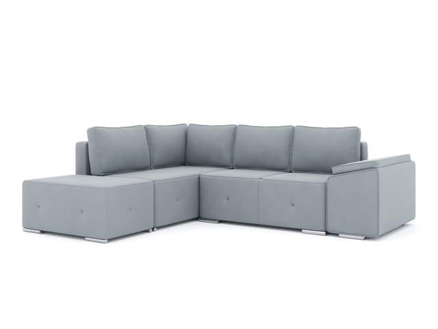 Диван-кровать угловой "Хавьер" велюр Зара Маус 12