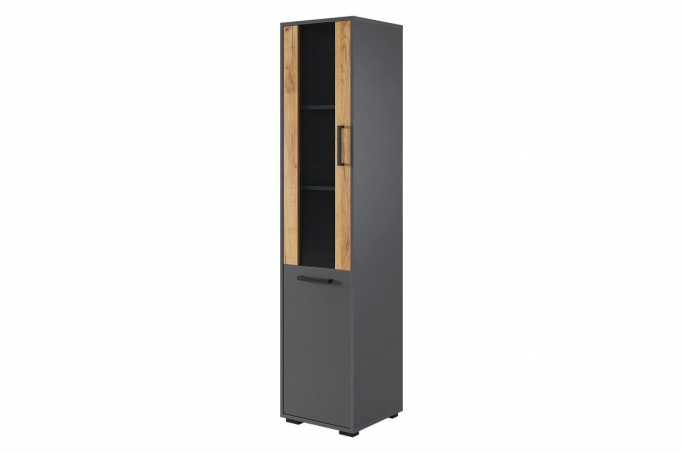 Стеллаж "Лайт-2"  графит, дуб крафт золотой