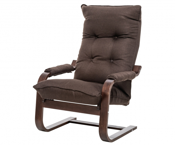 Кресло-трансформер "Leset (Лесет) Оливер" орех текстура, рогожка Malmo (Мальмо) 28