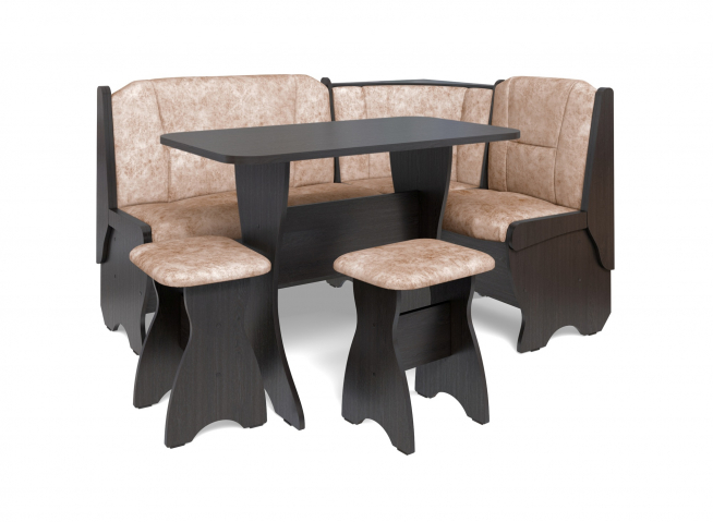 Кухонный набор "Орхидея" однотон, венге, велюр латте