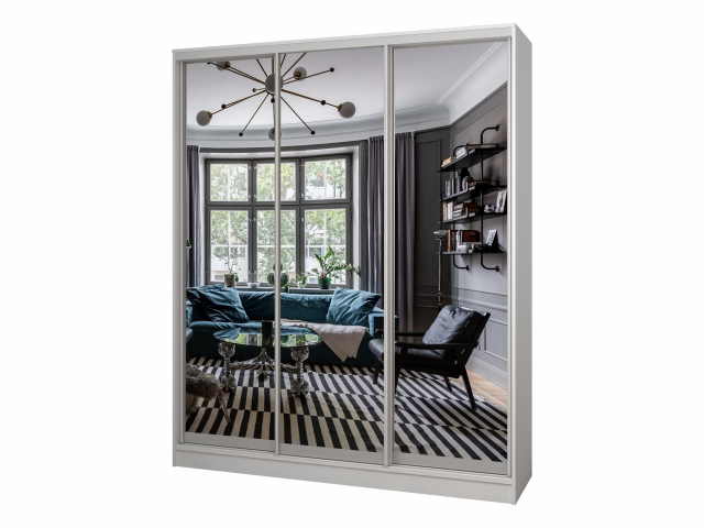 Шкаф-купе "Борнео-3-5" 3-х дверный, компоновка 2