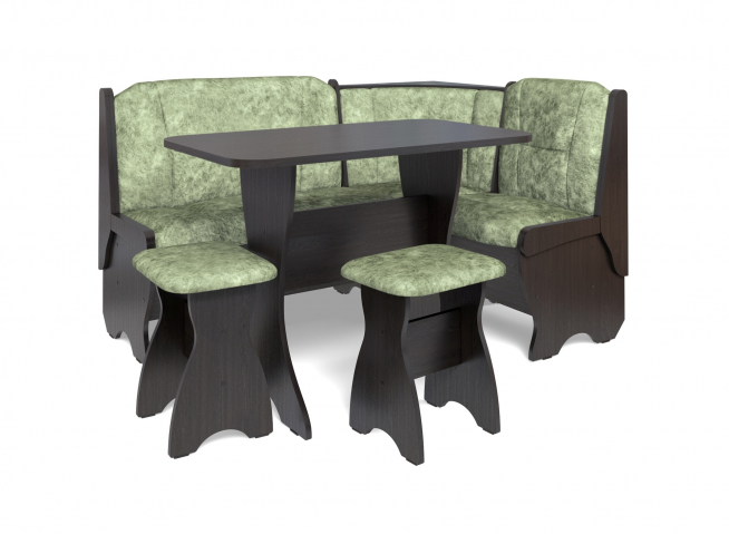 Кухонный набор "Орхидея" однотон, венге, велюр мохито