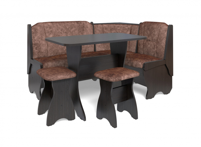 Кухонный набор "Орхидея" однотон, венге, велюр коньяк