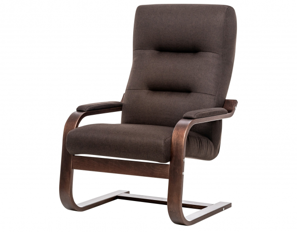 Кресло "Leset (Лесет) Оскар" рогожка Мальмо 28/орех текстура