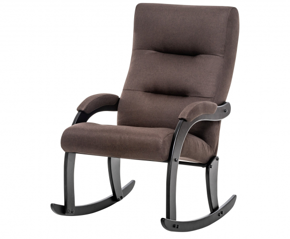 Кресло-качалка "Leset (Лесет) Дэми" венге, рогожка Malmo (Мальмо) 28