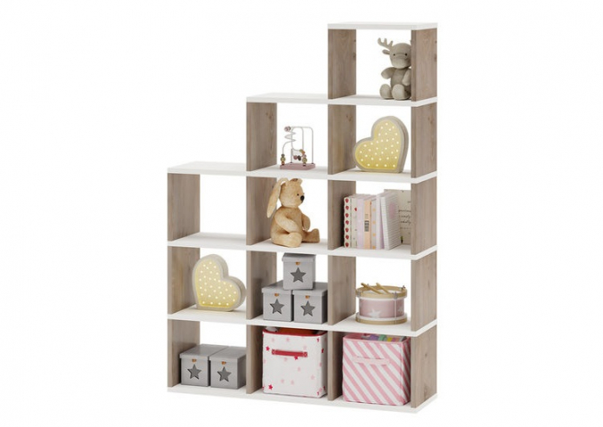 Стеллаж "Бартоло СЛД-5" нельсон/белый жемчуг