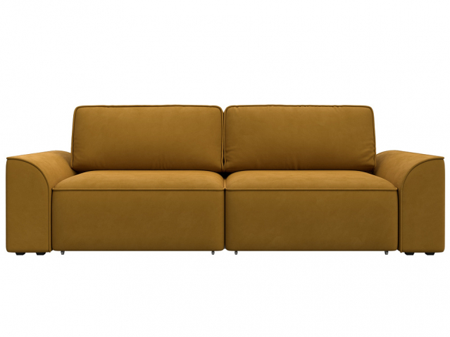 Диван-кровать "Лига-048" НПБ, BRUT (БРУТ) 10 желтый, велюр, 128219