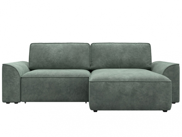 Угловой диван-кровать "Лига-048" НПБ, BRUT (БРУТ) 08 зеленый, велюр, 128271