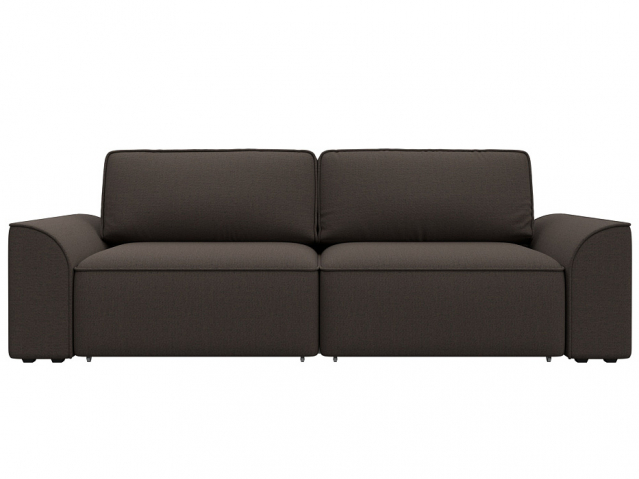 Диван-кровать "Лига-048" НПБ, Амур 05 коричневый, рогожка, 128215