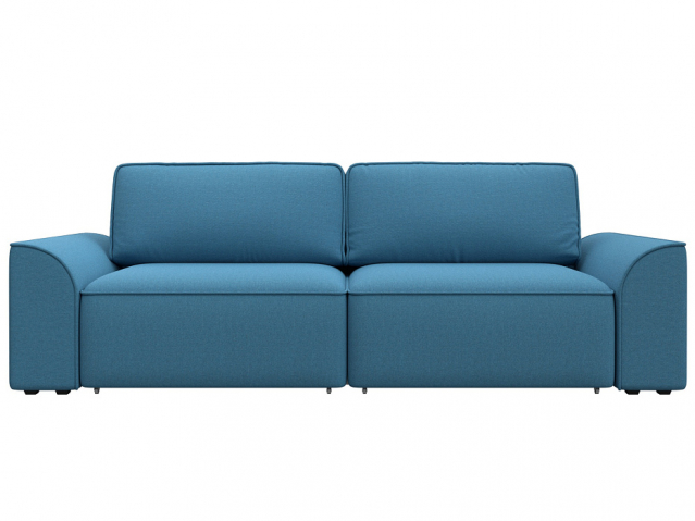 Диван-кровать "Лига-048" НПБ, Амур 10 голубой, рогожка, 128217