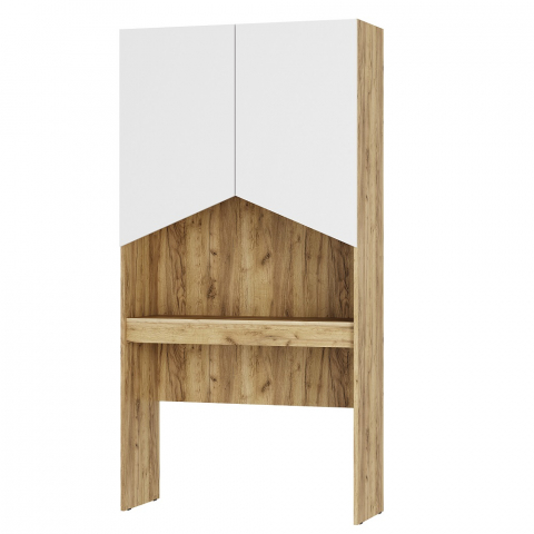 Шкаф двухдверный "Гудвин" крафт/белый