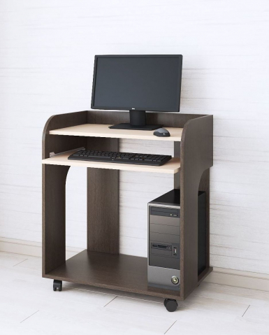 Компьютерный стол "Грета-10" венге/дуб молочный