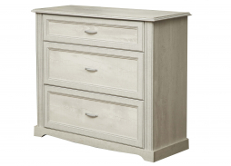 Белый комод 32.12 "сохо" бетон пайн белый/masa decor (маса декор) белый/профиль патина