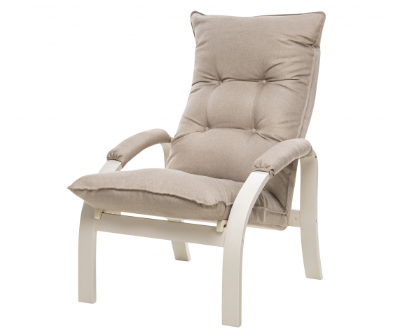 Кресло-трансформер "Leset (Лесет) Левада" слоновая кость, рогожка Malmo (Мальмо) 05