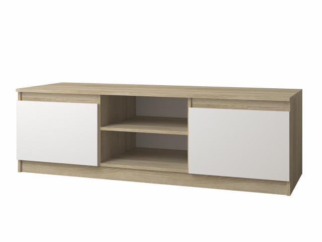 Тумба под ТВ "Челси" дуб сонома, белый