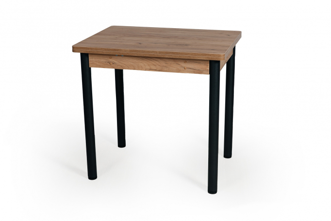 Кухонный стол "Ирис" дуб золотой крафт, черный