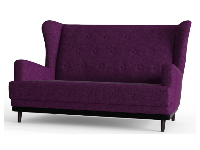 Диван прямой "Барон Люкс", рогожка Dream Violet (Дрим Виолет)