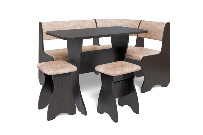 Кухонный набор "Тюльпан" однотон, венге, велюр латте