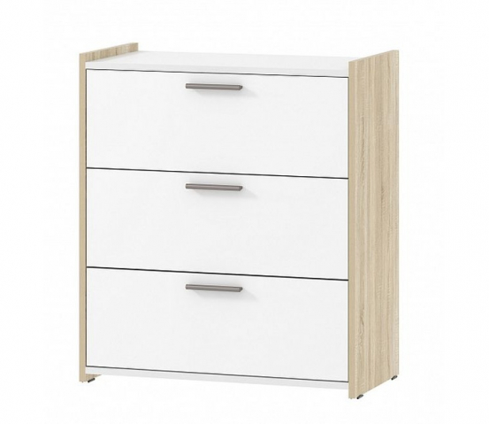 Комод "Симпл" НМ 013.19 белый/дуб сонома