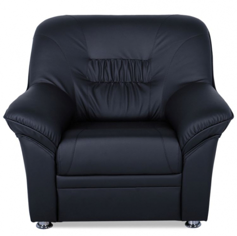 Кресло "Карелия" экокожа, черный матовый