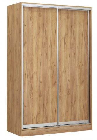 Шкаф-купе 2-дверный,1540х590, вариант 1, дуб крафт золотой