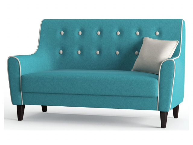 Диван прямой "Френсис", рогожка Dream Azur (Дрим Азур)