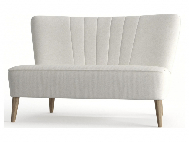 Диван прямой "ZOLLA (ЗОЛЛА)", велюр Galaxy Ivory (Галакси Ивори)