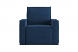 Кресло-кровать в велюре "лофт мини", zara-indigo 26 (зара индиго)