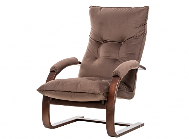 Кресло-трансформер "Leset (Лесет) Монако" орех текстура, велюр V23