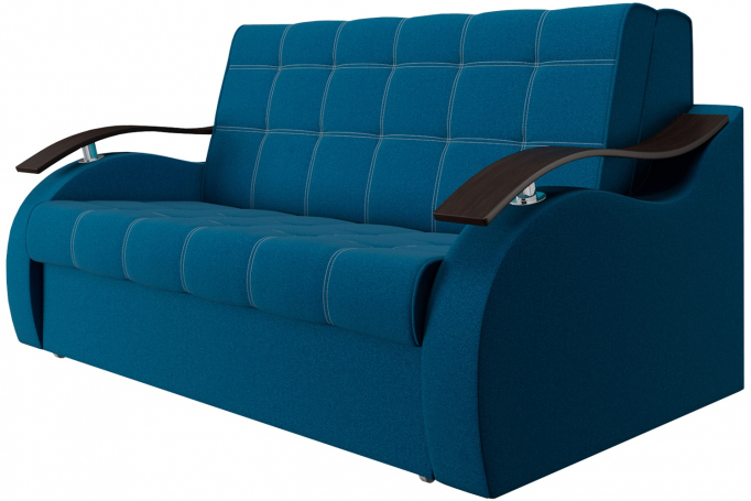 Диван-кровать "Братислава" велюр Blue (Блю) 33, венге