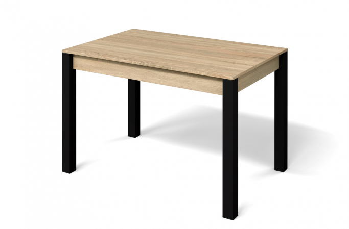 Обеденный стол "Милан-1" дуб сонома, черный