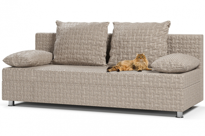 Диван-кровать "Британия" рогожка Корфу бежевая