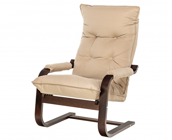 Кресло-трансформер "Leset (Лесет) Оливер" орех текстура, велюр V18