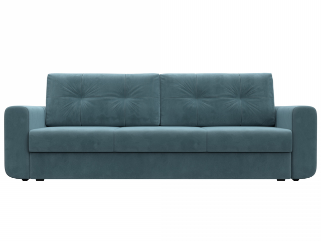 Диван-кровать "Лига-031", велюр бирюзовый, 121254