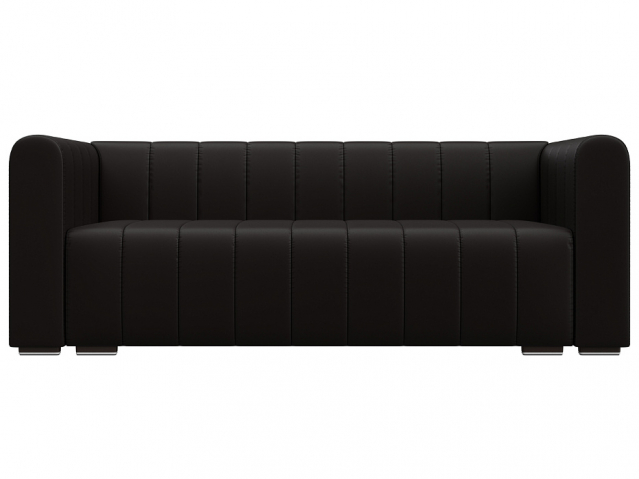 Диван прямой "Лига-073", GRIFON (ГРИФОН) 12 коричневый, экокожа, 129991