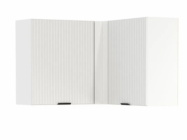 Шкаф угловой "Венера",  МДФ с фрезеровкой, белый матовый