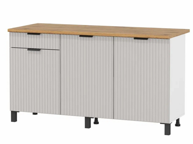 Стол рабочий "Венера", 1500, МДФ фрезеровкой с ПВХ, кашемир