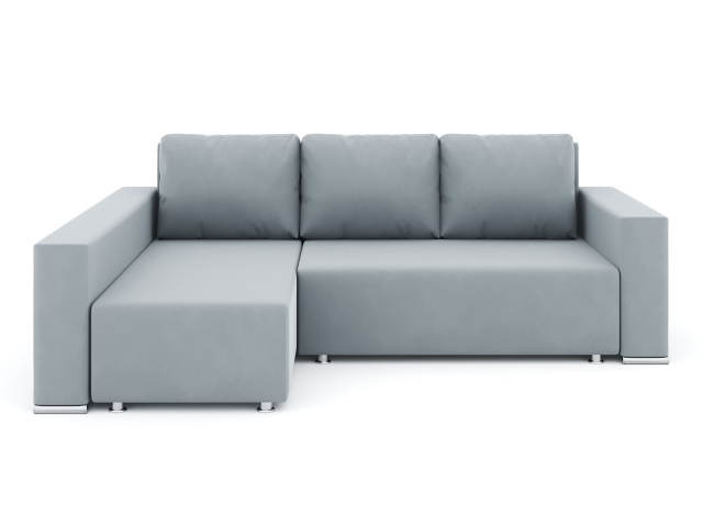 Угловой диван-кровать "Марко", еврокнижка, велюр Зара Маус 12