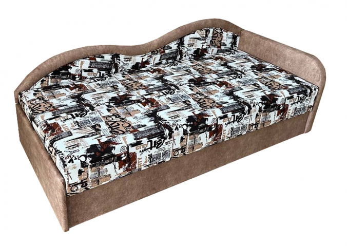 Тахта "Юля 90 Люкс угловая" флок 71-88