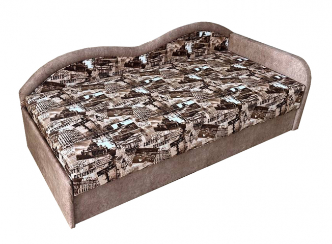 Тахта "Юля 90 Люкс угловая" флок 78-88