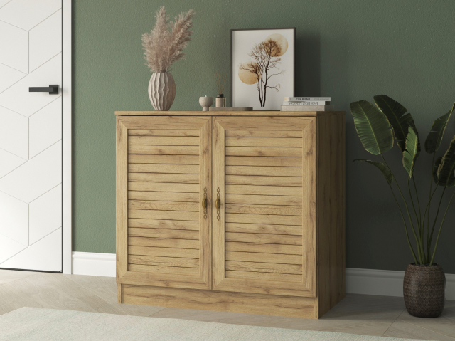 Комод "Квартет 1Р", ЛДСП, рамка МДФ, вставка рейка