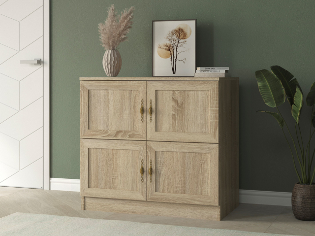 Комод "Квартет 2М", ЛДСП, рамка МДФ